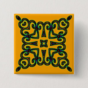Decorative 2 Inch Square Button