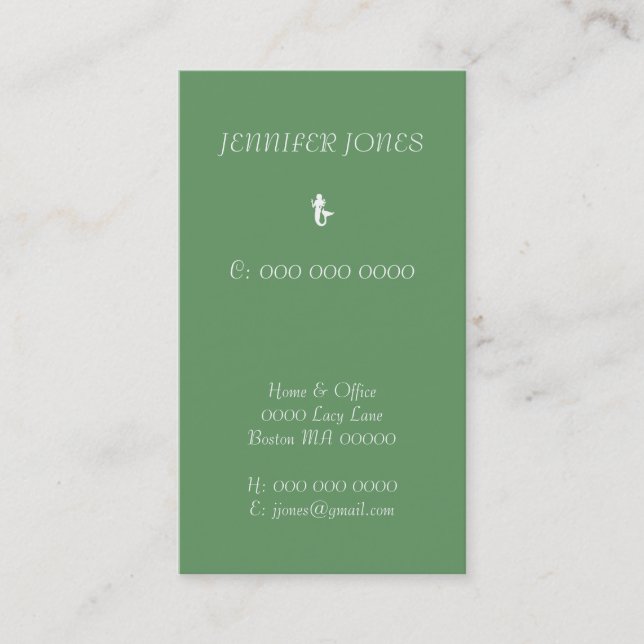 Decorative 4 business card (Front)