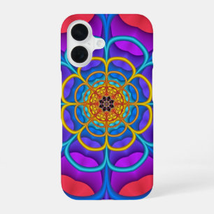Decorative abstract Flower shape iPhone 16 Case