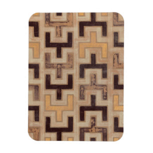 Decorative African Mudcloth Pattern Magnet
