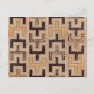 Decorative African Mudcloth Pattern Postcard