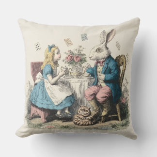 Decorative Alice in Wonderland Throw Pillow