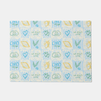 Decorative Amalfi style seamless pattern Doormat