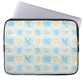 Decorative Amalfi style seamless pattern Laptop Sleeve