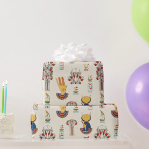 Decorative ancient Egyptian seamless pattern Wrapping Paper