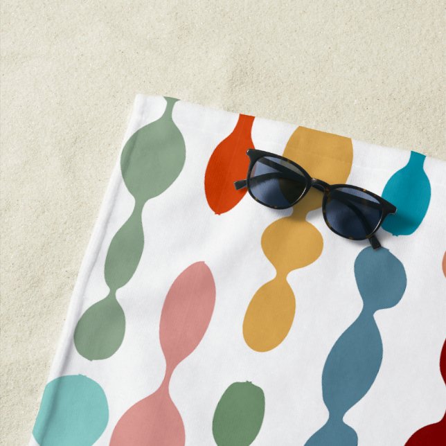 Decorative Barbells Beach Towel (In Situ)