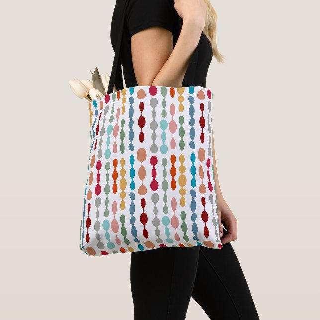 Decorative Barbells Tote Bag (Close Up)