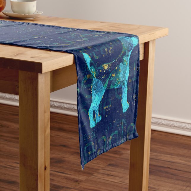 Decorative Beagle  dog Short Table Runner (In Situ)