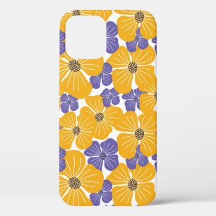 Decorative beautiful abstract modern style floral iPhone 12 case