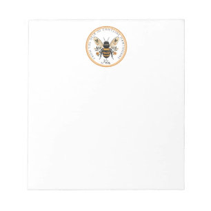Decorative Bee Floral Notepad