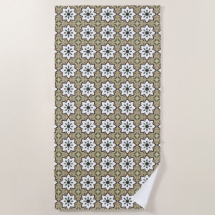 Decorative beige background patterned beach towel
