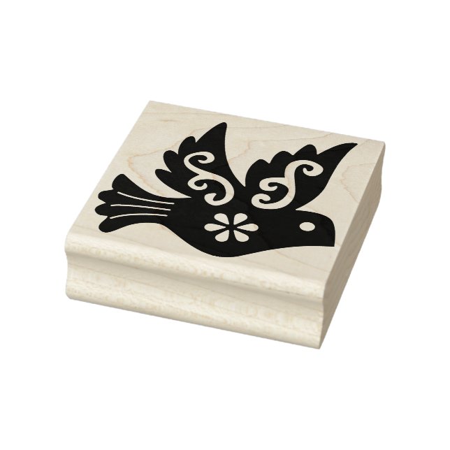 Decorative Bird Rubber Stamp (Stamp)