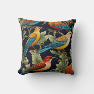 Decorative Birds (front) Hummingbird (back) Throw Pillow