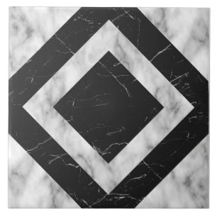 Decorative black and grey marble background tile
