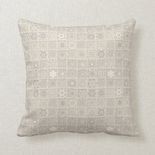 Decorative Block Pattern Throw Pillow