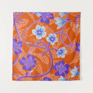 Decorative blooming wildflowers. Summer floral bac Tapestry