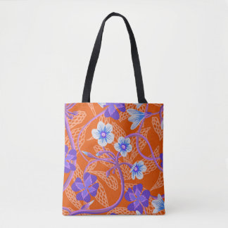 Decorative blooming wildflowers. Summer floral bac Tote Bag