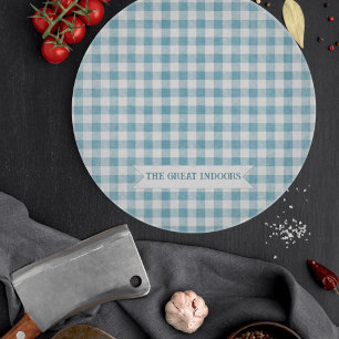 Decorative Blue Buffalo Check Cutting Board