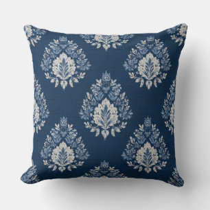 Decorative Blue Throw Pillow