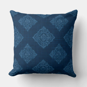 Decorative Blue Throw Pillow