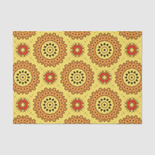 Decorative Boho Chic Mosaic Geometric Pattern Tissue Paper