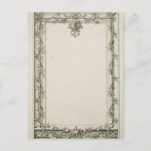 Decorative border, 1809 postcard
