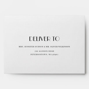 Decorative Border Wedding Invitation Envelope