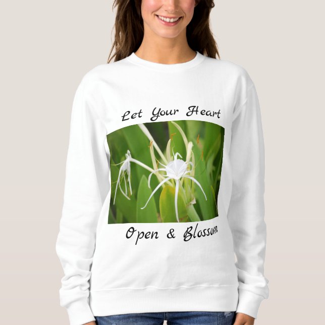 Decorative Botanical Floral Sweatshirt (Front)