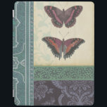 Decorative Butterfly Brocade by Vision Studio iPad Smart Cover<br><div class="desc">This decorative brocade design by Vision Studio features butterflies with floral prints in separate blocks. The tan background of the block featuring the butterflies contrasts nicely with their dark colouring. Order your copy now!</div>