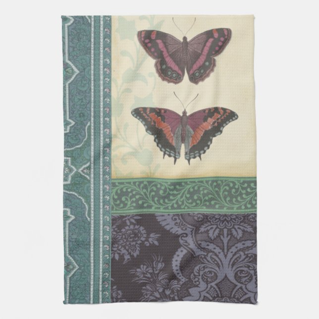 Decorative Butterfly Brocade by Vision Studio Kitchen Towel (Vertical)
