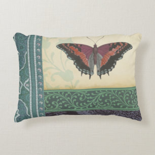 Decorative Butterfly Brocade by Vision Studio Pillow
