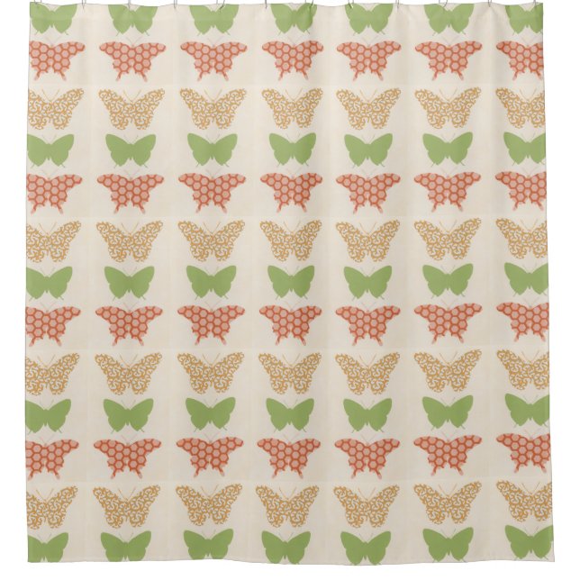 Decorative Butterfly Patterns on Cream Background (Front)