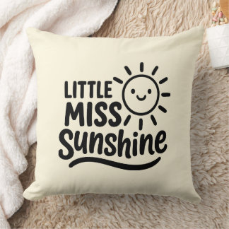 Decorative Cab - Little Miss Sunshine Throw Pillow