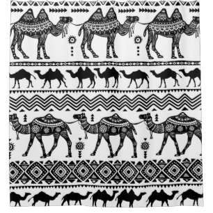 Decorative Camels Seamless Pattern Design