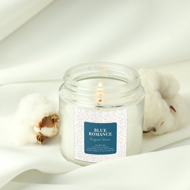 Decorative Candle Label Square Sticker (Créateur téléchargé)