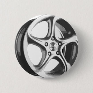 Decorative Car Rim 2 Inch Round Button
