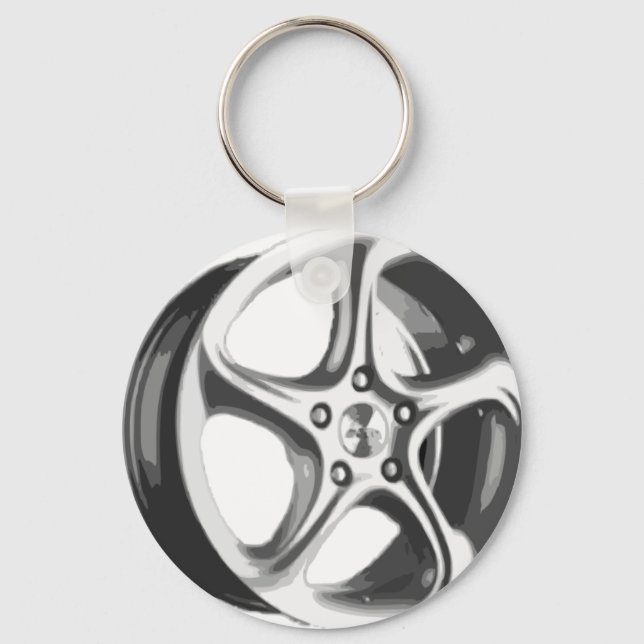 Decorative Car Rim Keychain (Front)