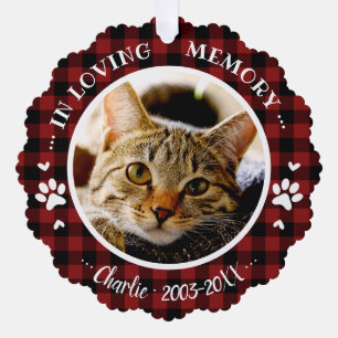 Décorative Carte de décoration de photo de mémorial de chat r