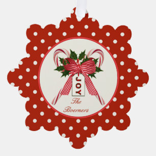 Décorative Carte de Noël de l'ornement en papier de famille