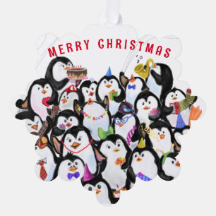 Décorative Carte d'ornement de Noël amusant Bonne fête des pi