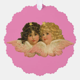 Décorative Carte d'ornement en papier Angels vintages