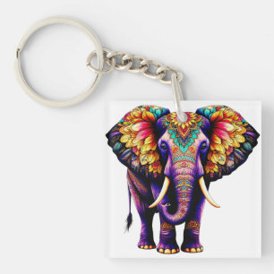 Decorative Cartoon Elephant Keychain
