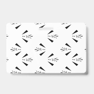 Decorative, Charcoal Grey Badge