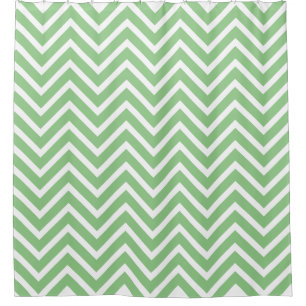 Decorative Chevron Pattern Sage And White 
