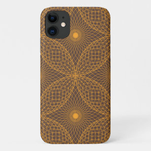 Decorative, chic, abstract mandala style pattern iPhone 11 case