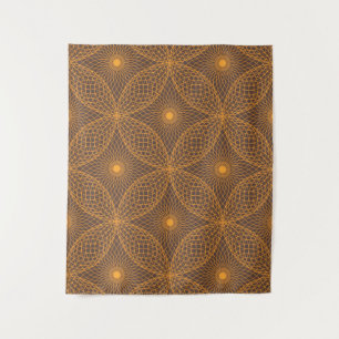 Decorative, chic, abstract mandala style pattern tapestry