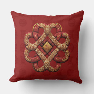 Decorative Chinese Knot Throw Pillow