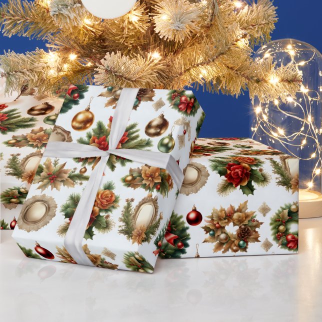 Decorative Christmas Decor Oranament  Wrapping Paper (Holidays)