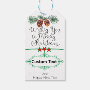 Decorative Christmas Gift Personalized Tags