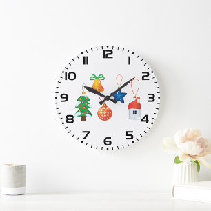 Decorative Christmas Ornaments Large Clock